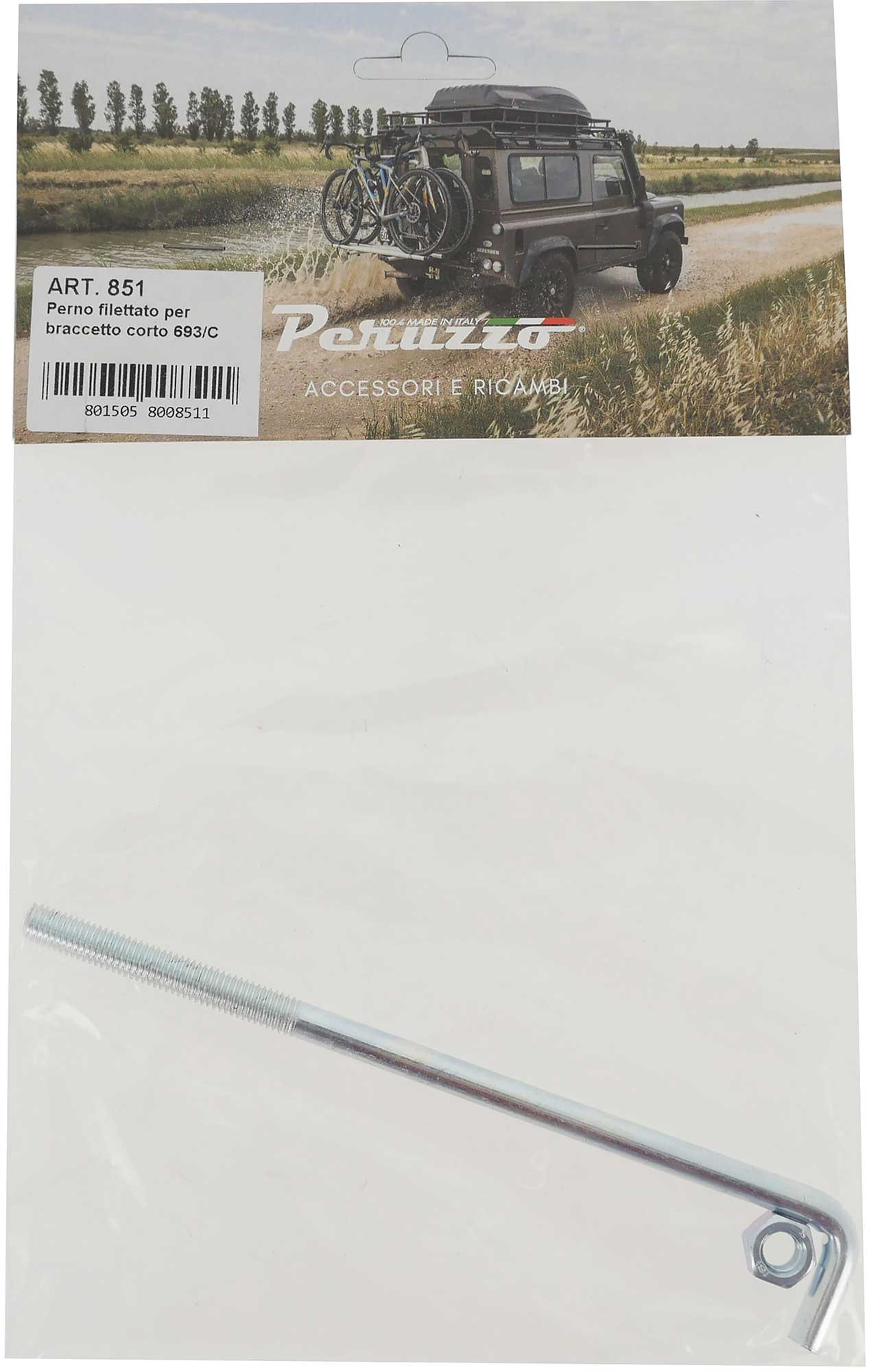 Peruzzo - Tige Filetée Métal Pour Bras De Porte-vélos - Compatible Pure Instinct Et Zéphyr - Référence PZ693/ML