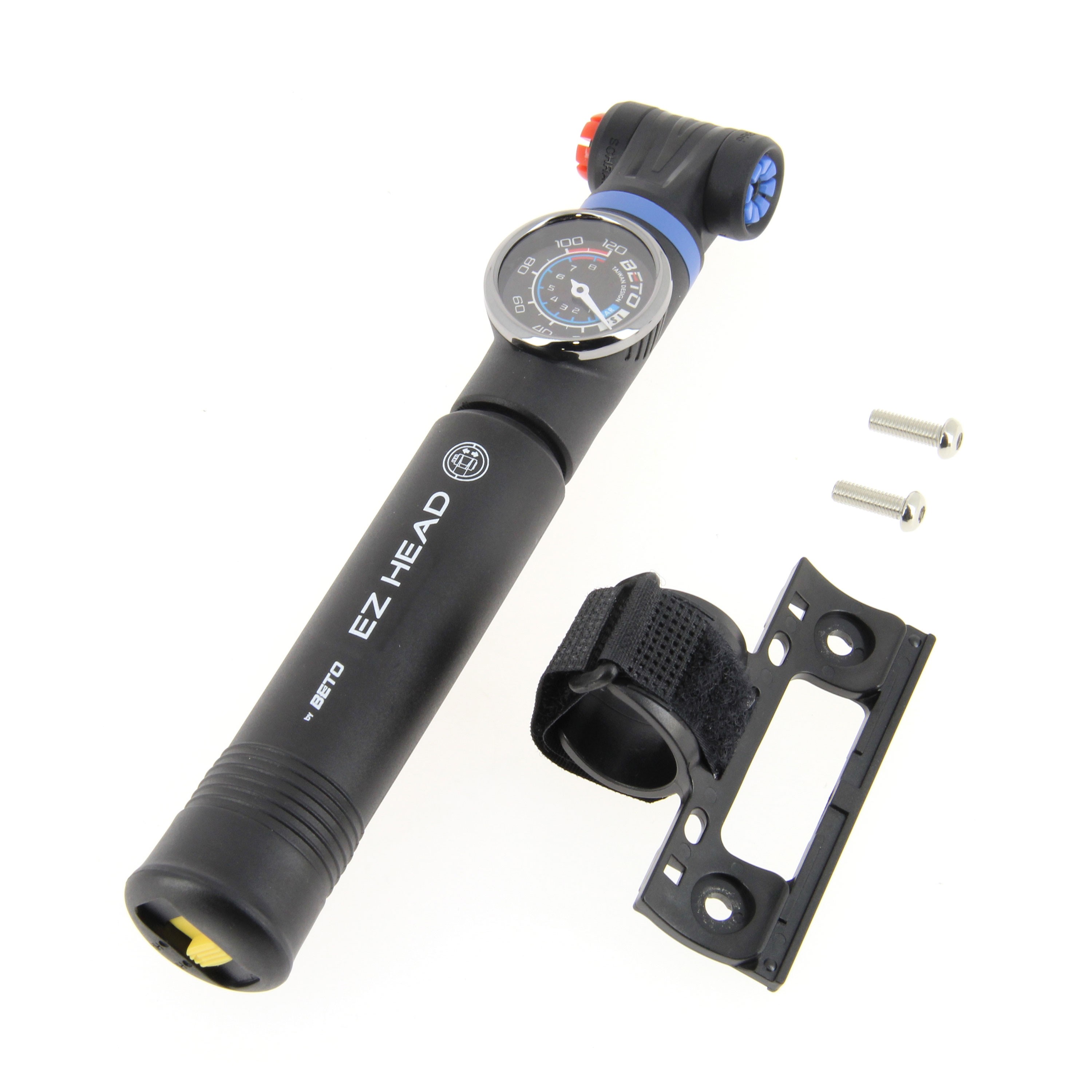 Pompe à Vélo BETO - Mini Pompe Portable Avec Tête Amovible Et Support Pratique