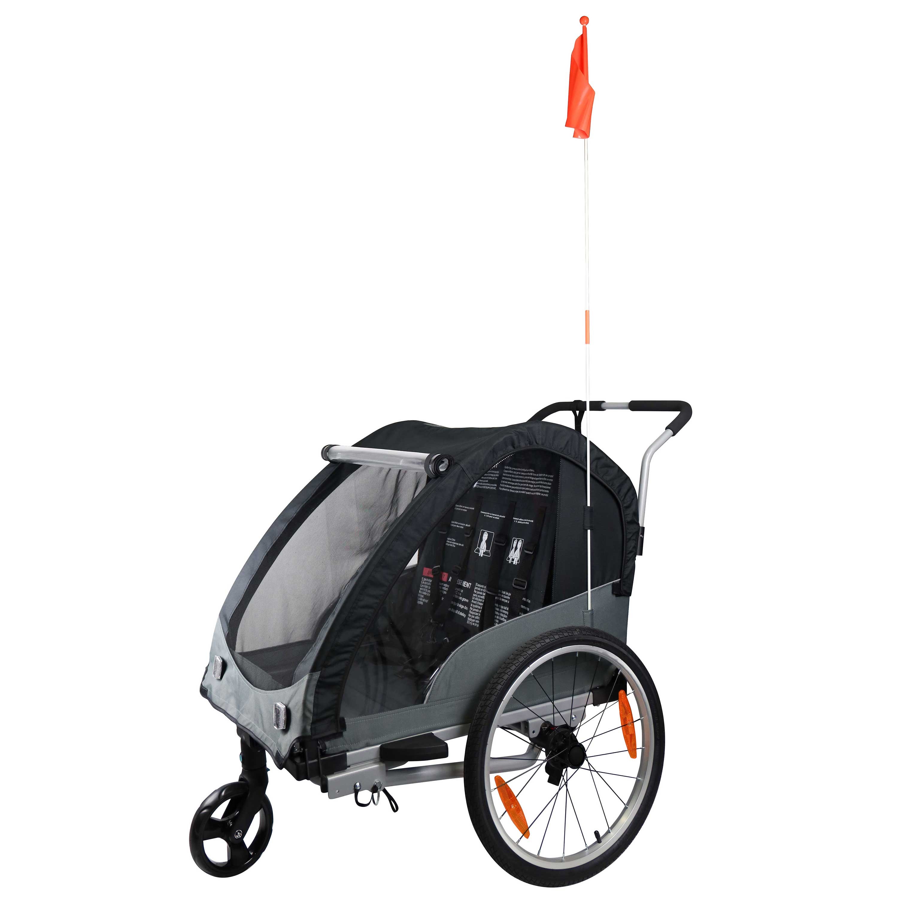 Bike Original Remorque enfant convertible poussette kiid journey