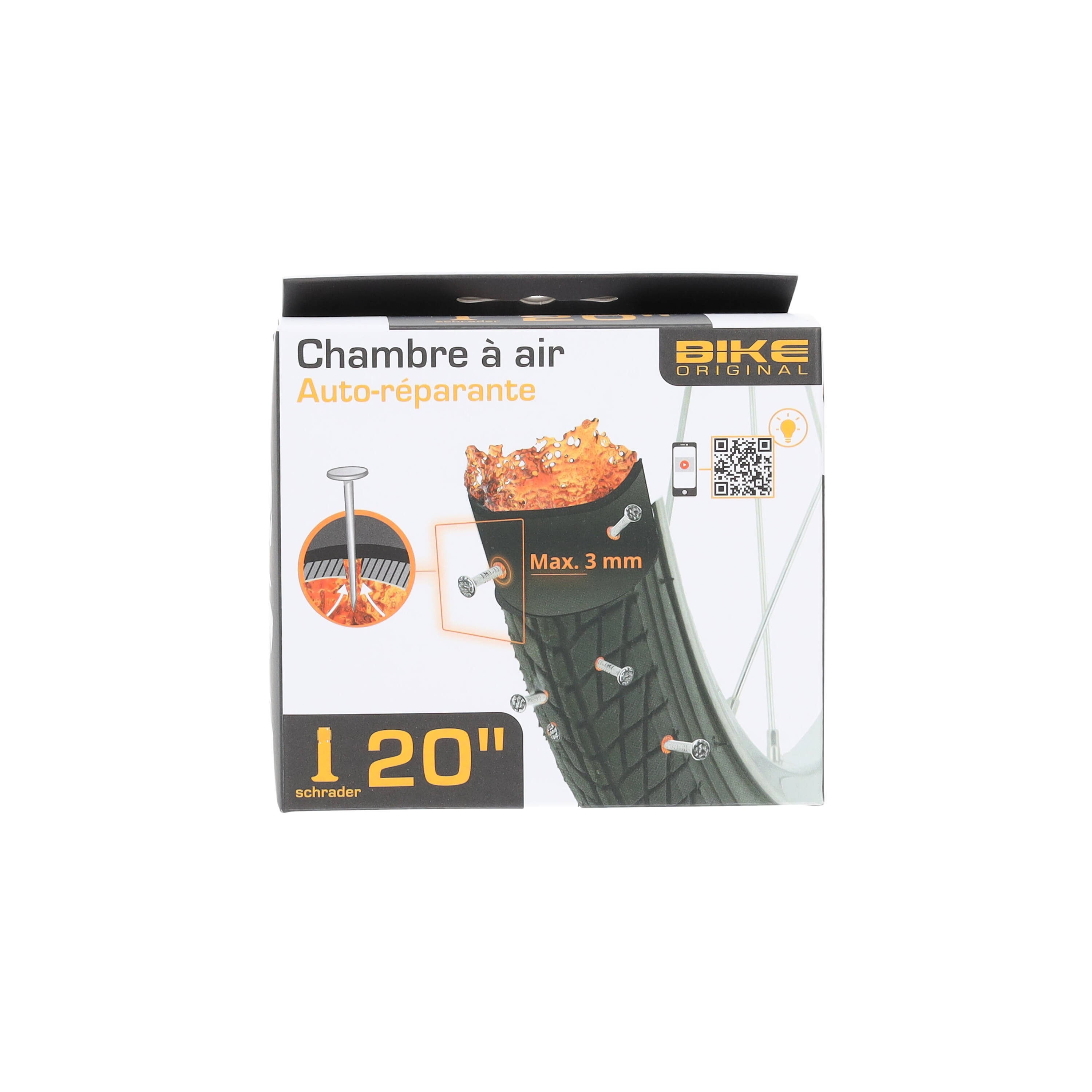 Bike Original CHAMBRE A AIR AUTO-RÉPARANTE 20'' X1,75/2,125 – 47/57-406 SV