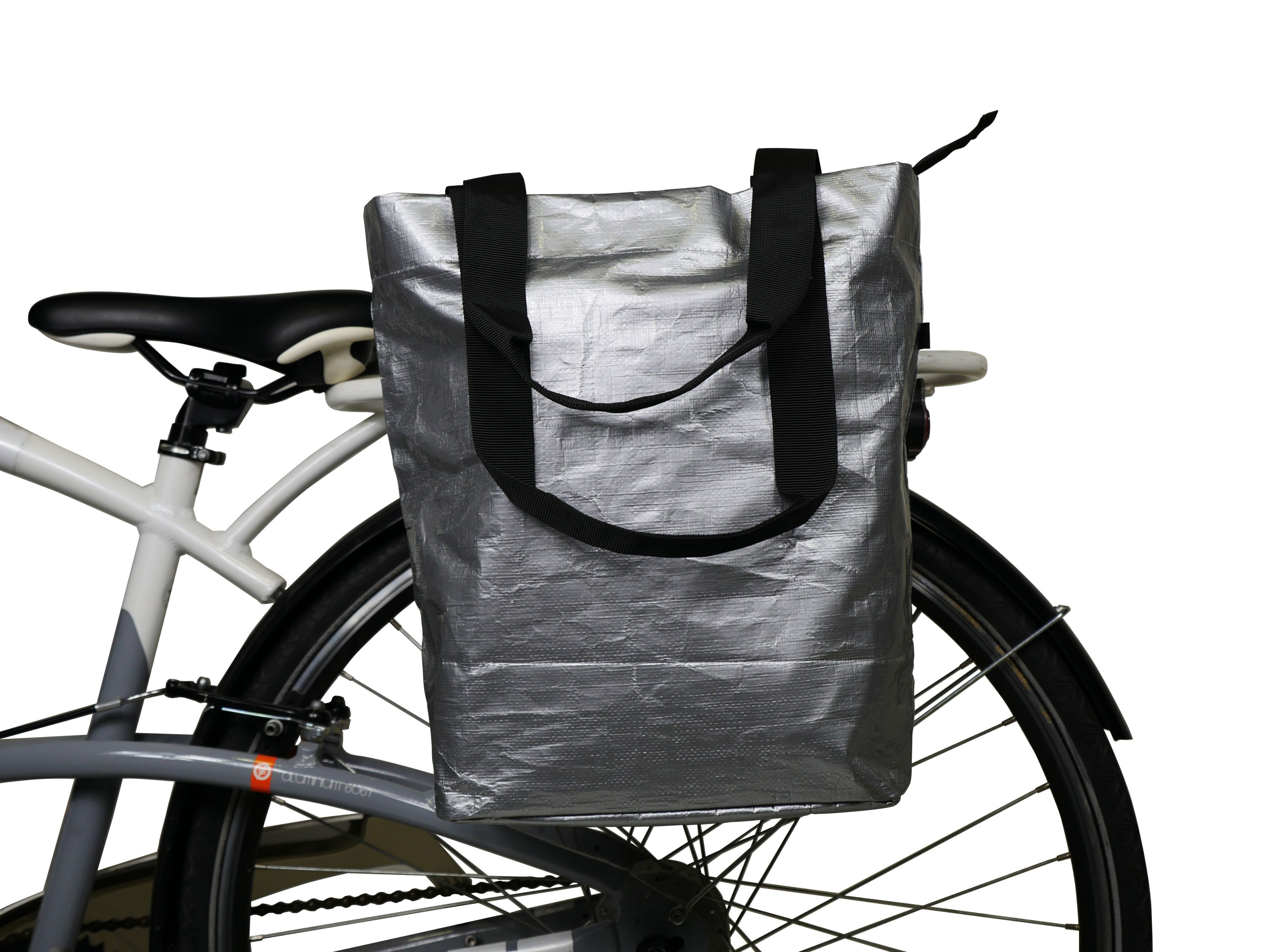 Hapo G SACOCHE ARRIERE PP RECYCLE FIXATION PORTE-BAGAGES - GRIS