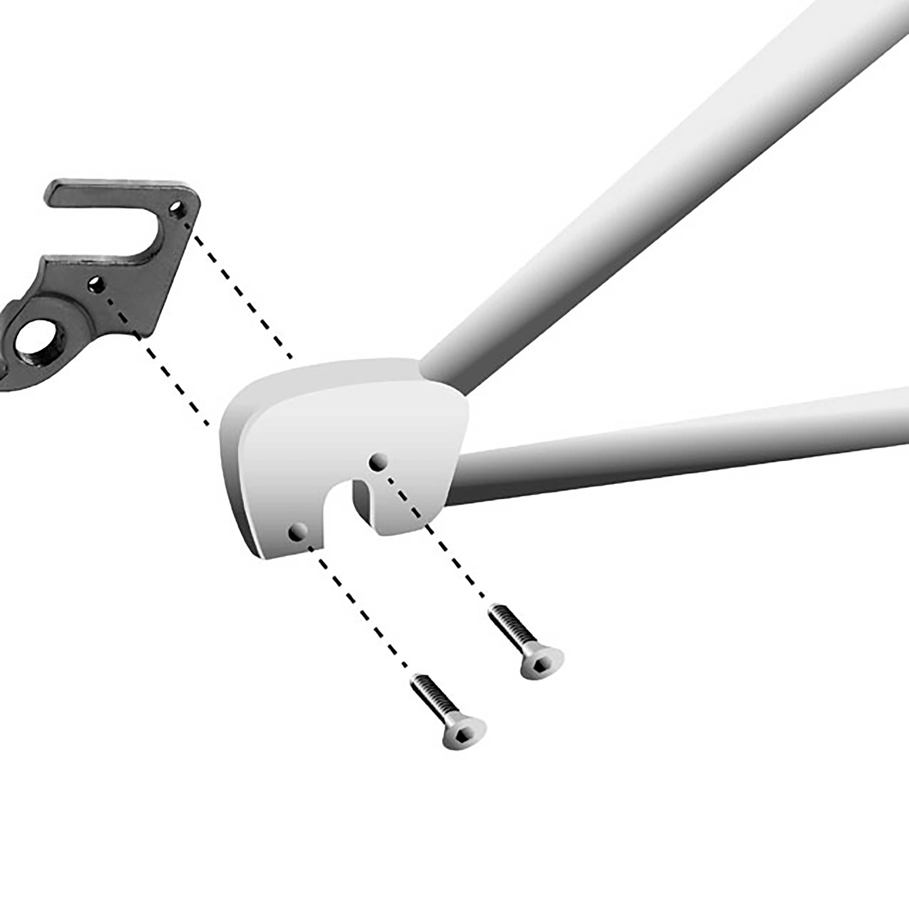 Patte De Dérailleur Alu Adaptable – Compatible Lapierre, Cube, BMC, Pinarello, Schwinn (GH-126)