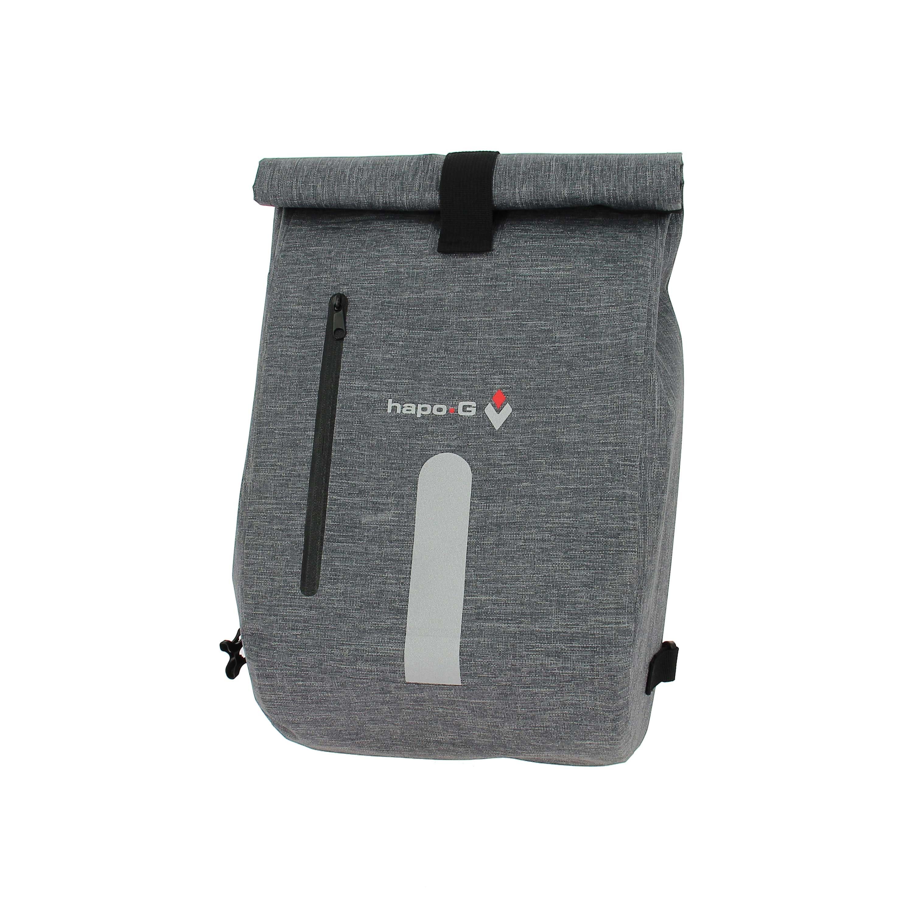 Hapo G SACOCHE ARRIERE SAC A DOS LATERALE WATERPROOF 14L NOIR FIX PORTE BAGAGE