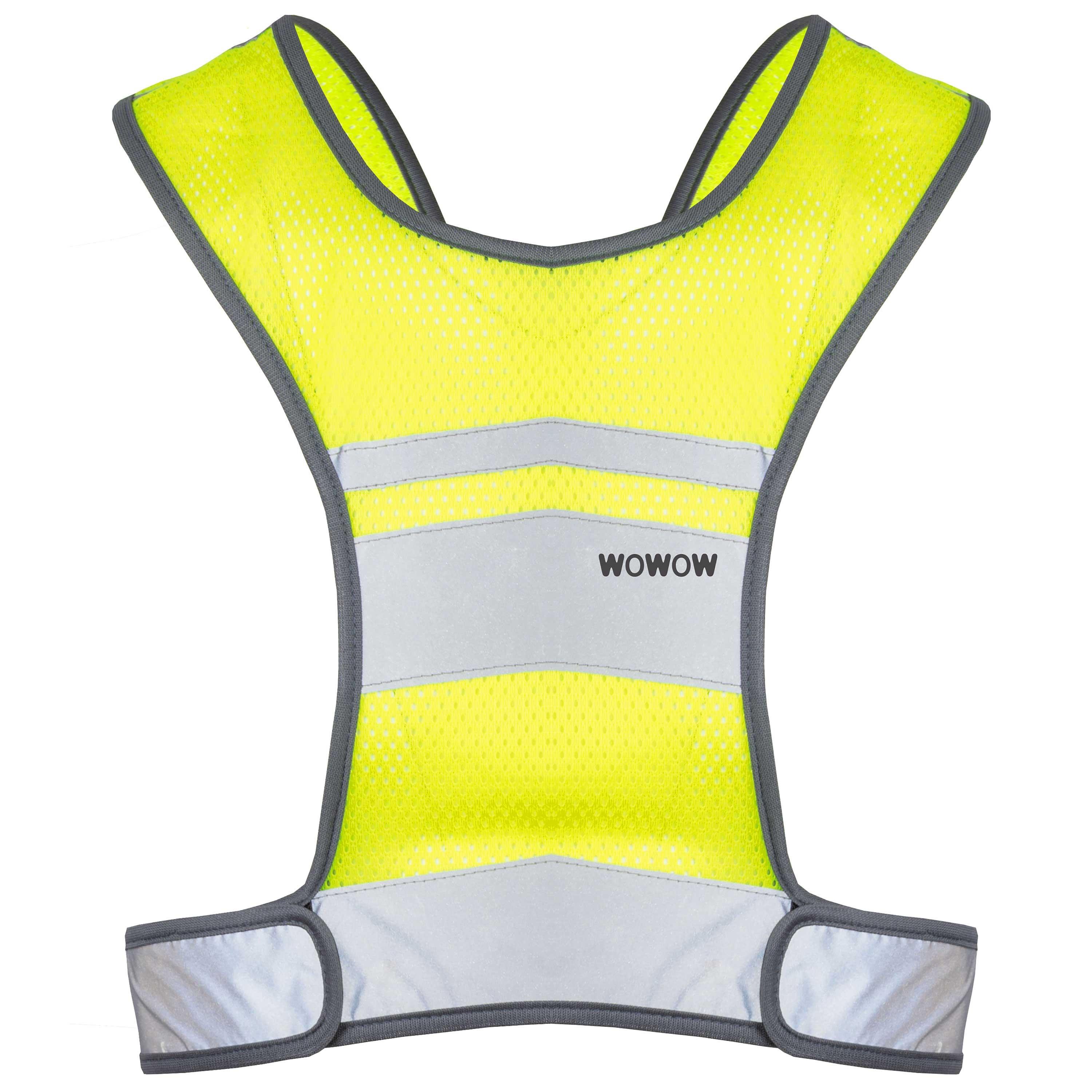 Gilet Réfléchissant Sans Manches Unisexe - Haute Visibilité Pour Course, Vélo, Travail - Taille Unique Ajustable - Maille Respirante