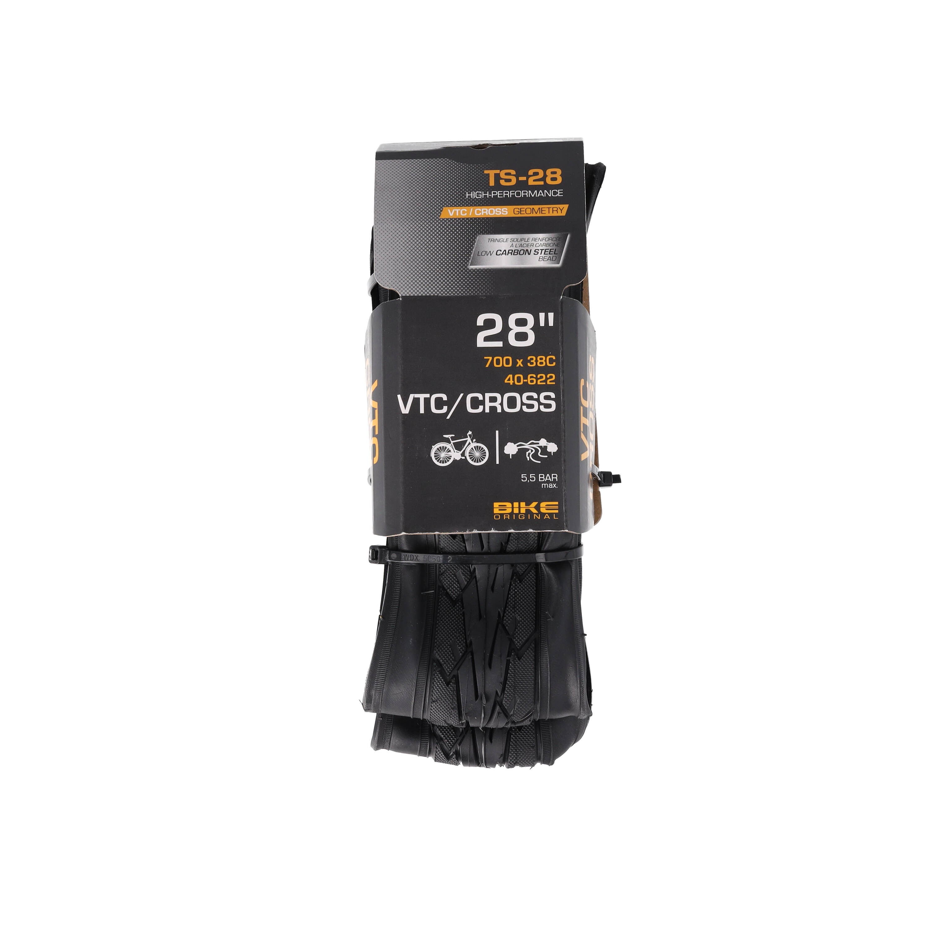 Bike Original Pneu VTC cross 700X35C tringles souple