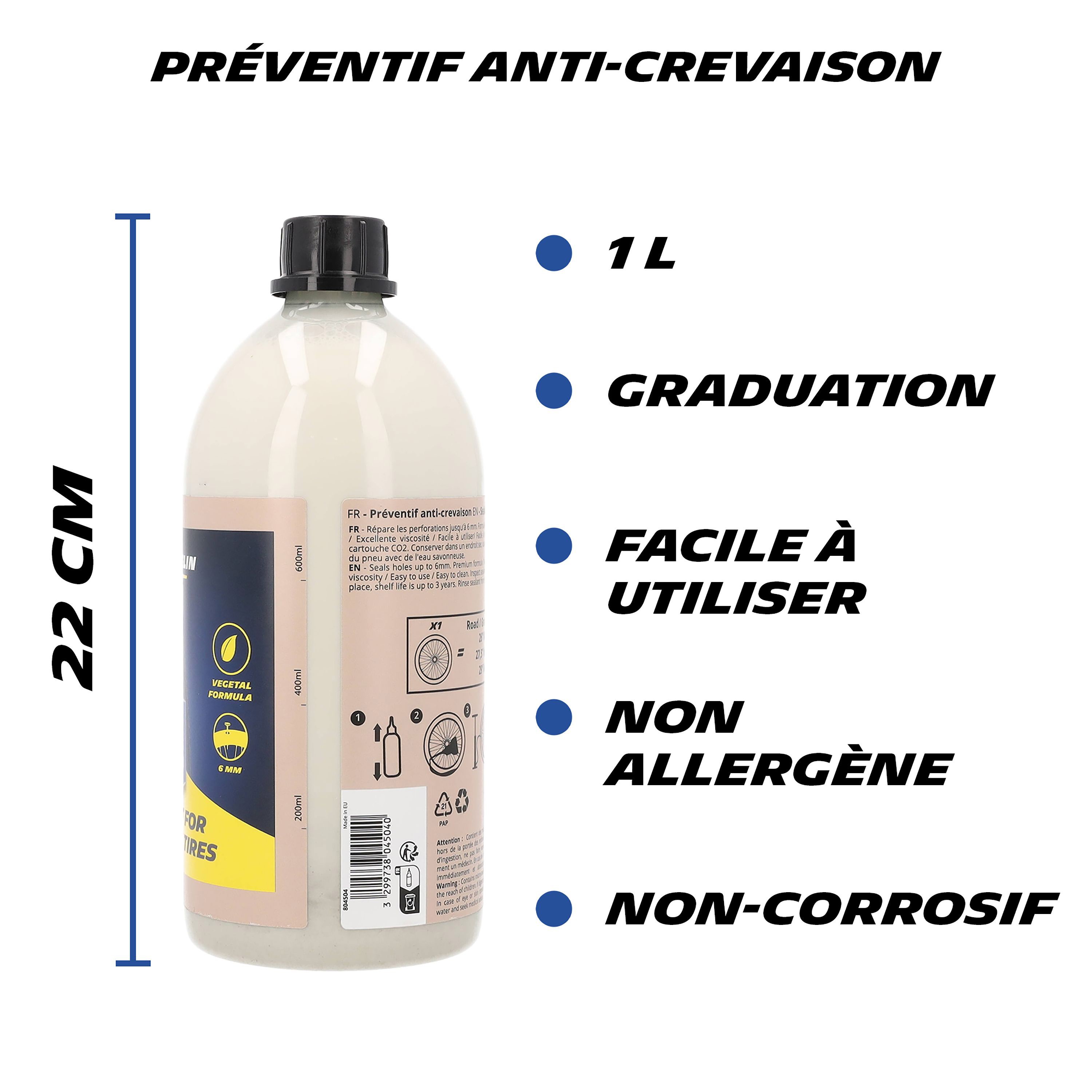 Michelin PREVENTIF ANTI-CREVAISON SEALANT POUR PNEU VTT ET GRAVEL TUBELESS (1L)