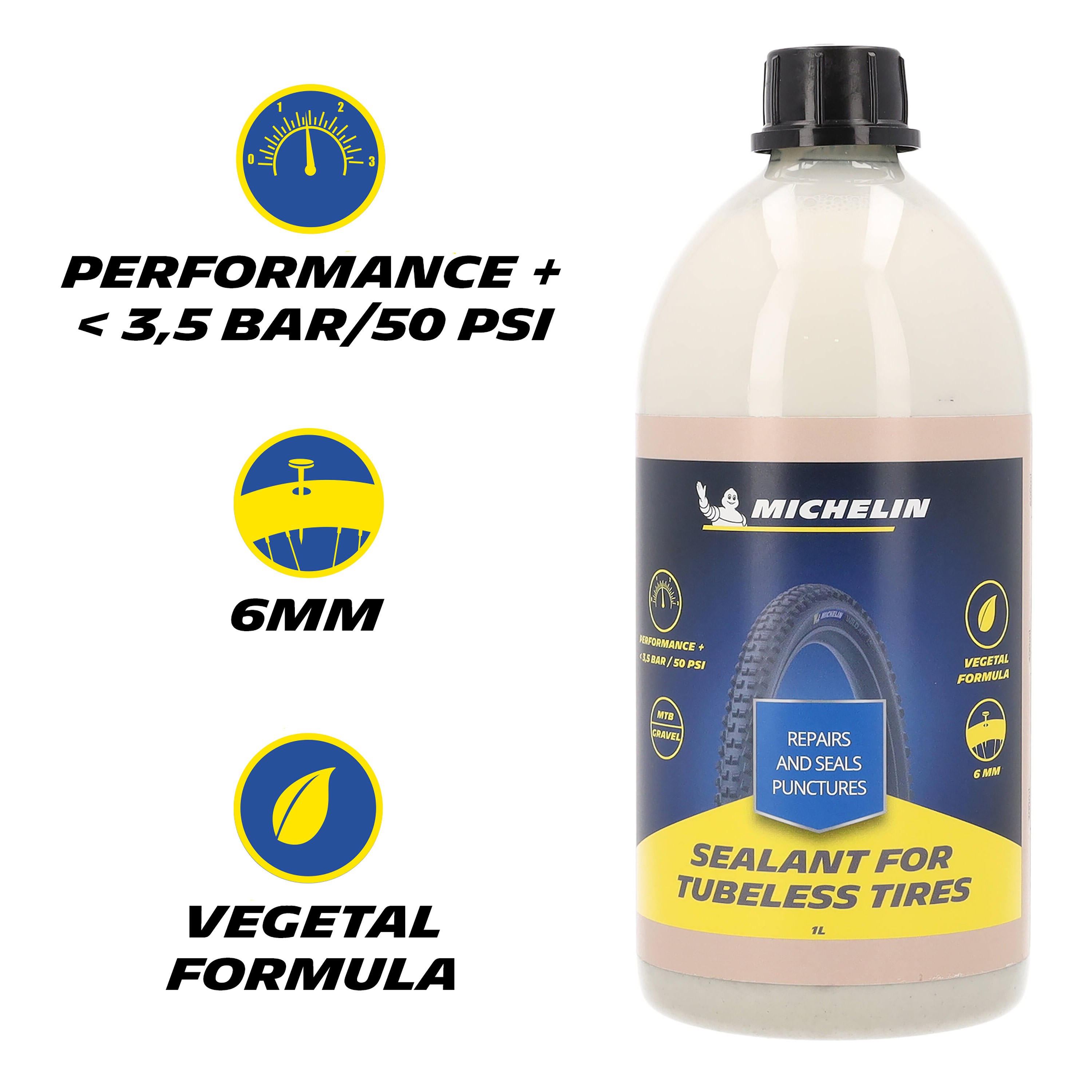 Michelin PREVENTIF ANTI-CREVAISON SEALANT POUR PNEU VTT ET GRAVEL TUBELESS (1L)