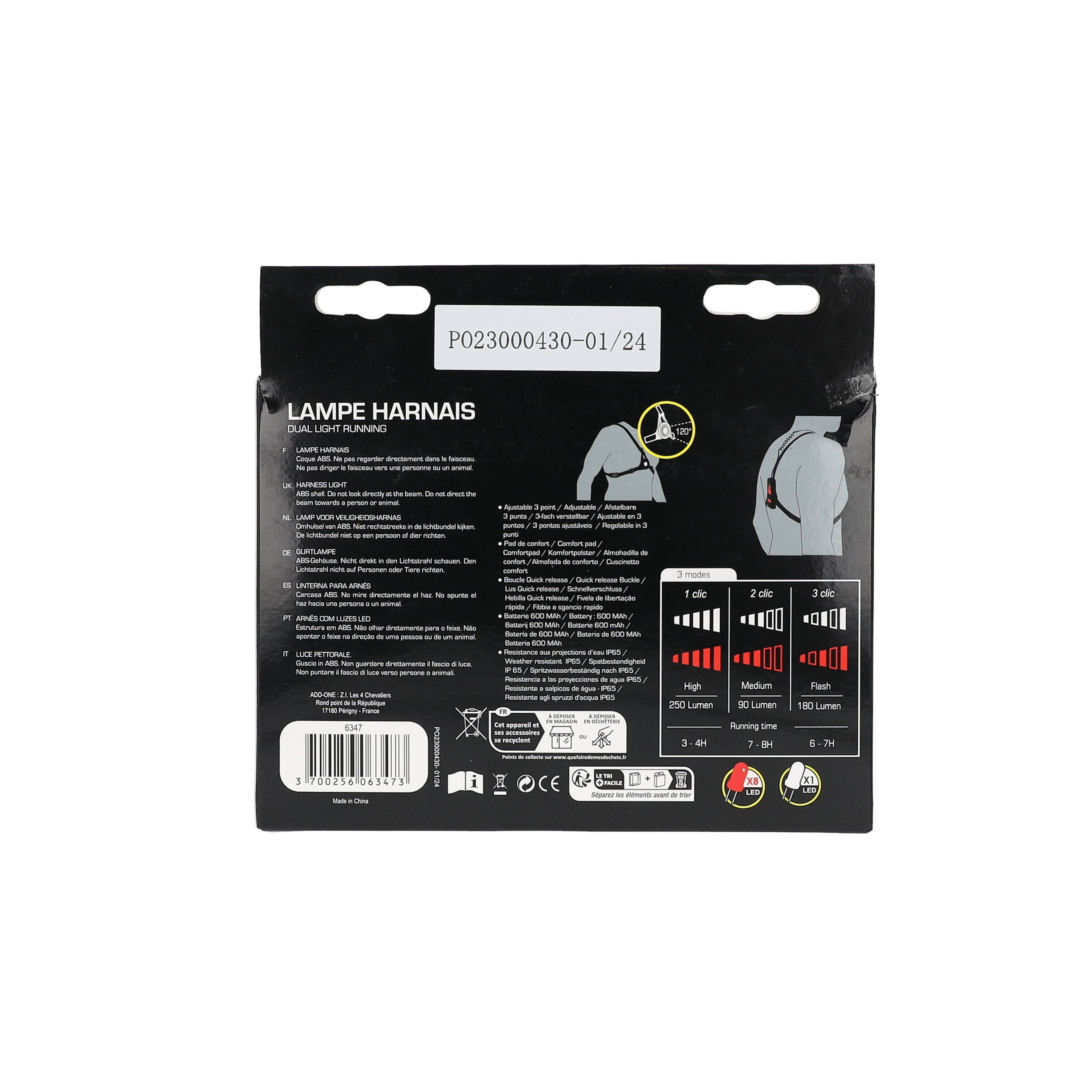 Lampe Harnais Dual Light