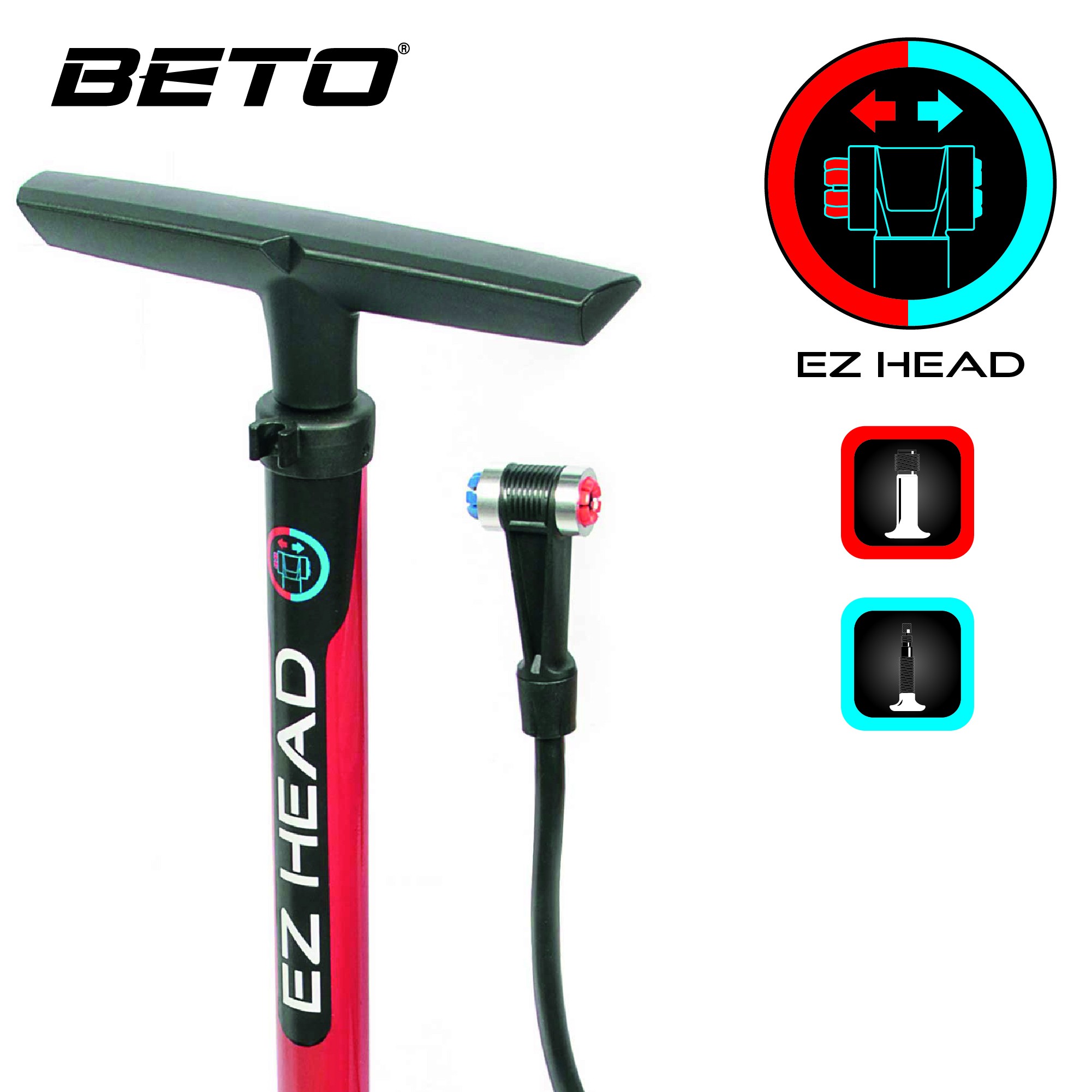Pompe à pied à Manomètre EZ HEAD
