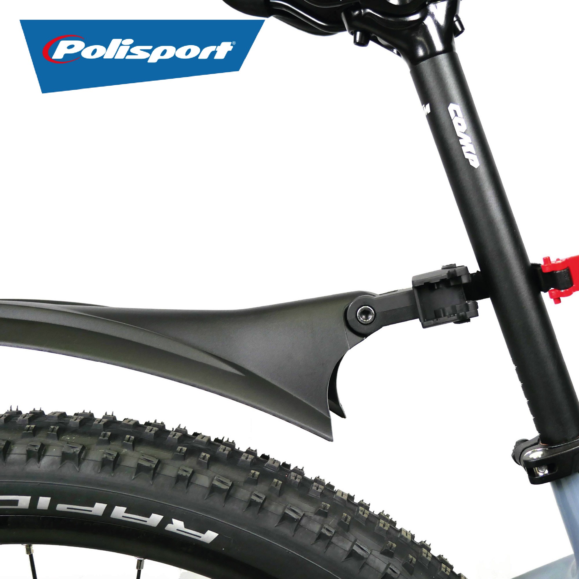 Garde-Boue Vélo Avant Et Arrière Polisport Cross Country Evo Noir