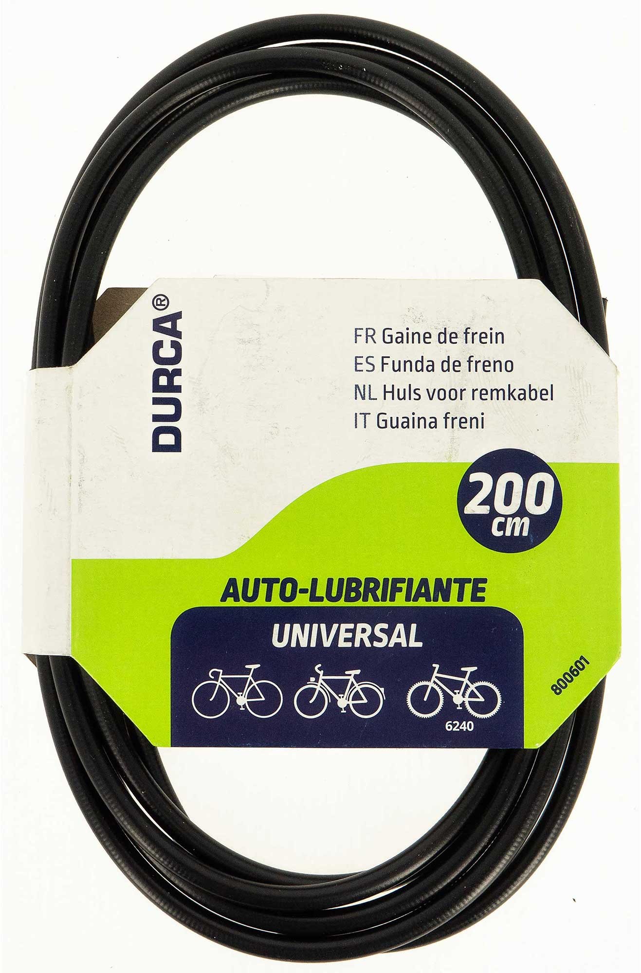 Gaine De Protection Pour Câbles De Vélo - Longueur 2 M - Diamètre Intérieur 1,8 Mm - Noir