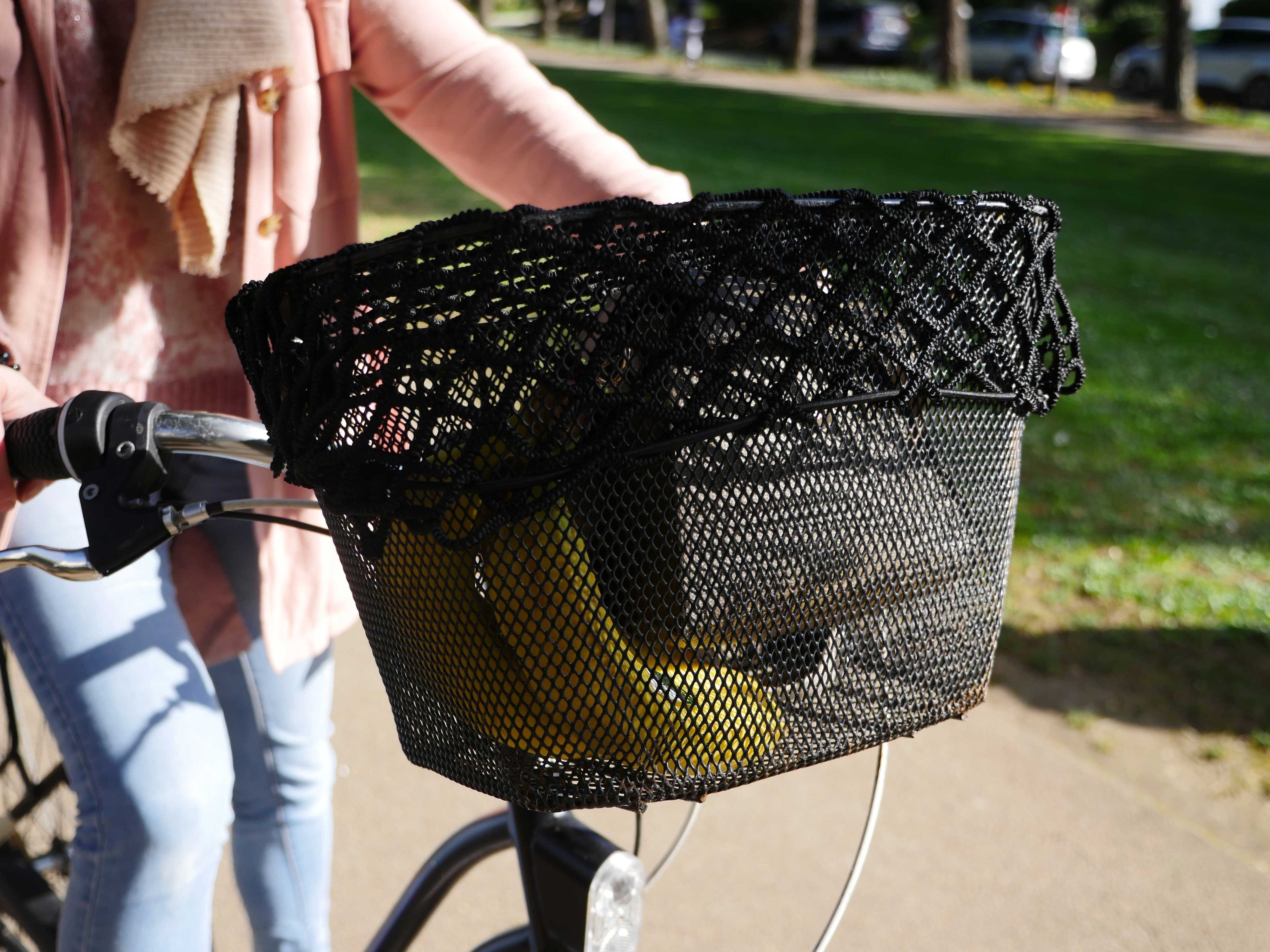 Lot 2 Filets Protection Panier Vélo Hapo-G - Sécurité Renforcée Ajustable - Idéal Courses Et Balades