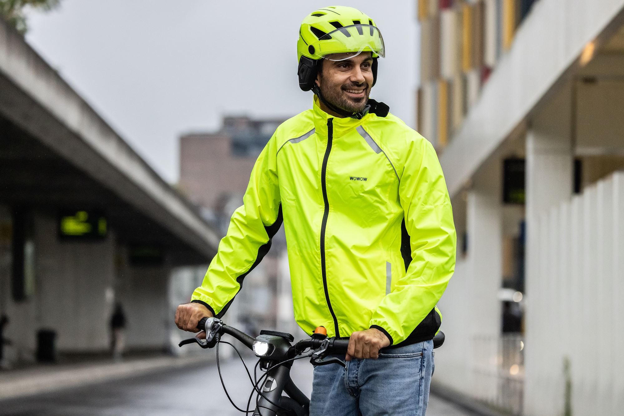 Veste Cyclisme BBB BaseShield - Imperméable, Coupe-vent, Légère - Pour VTT, Vélo Route, Ville