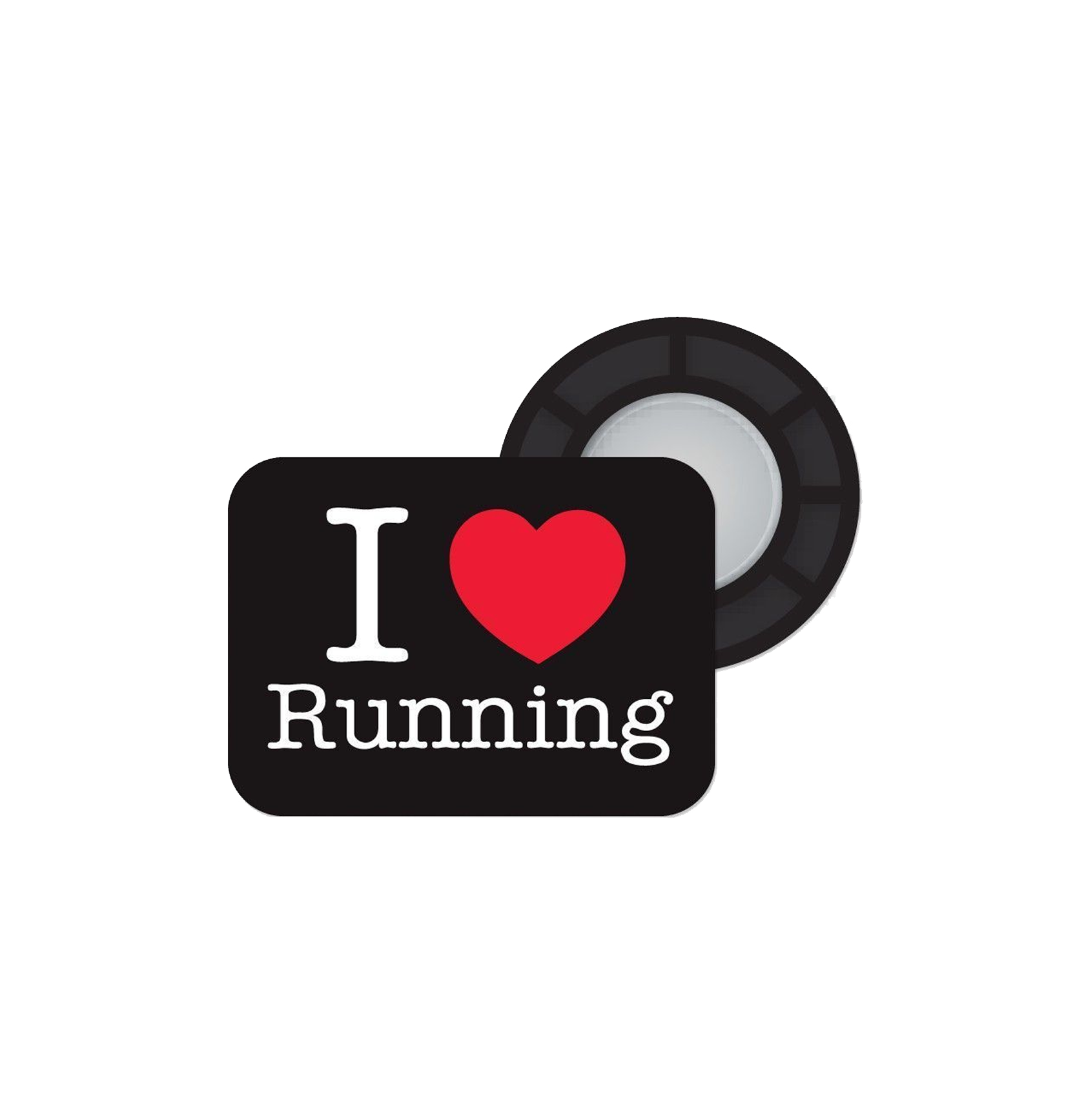ACCROCHES DOSSARDS MAGNÉTIQUES BIBBITS I LOVE RUNNING