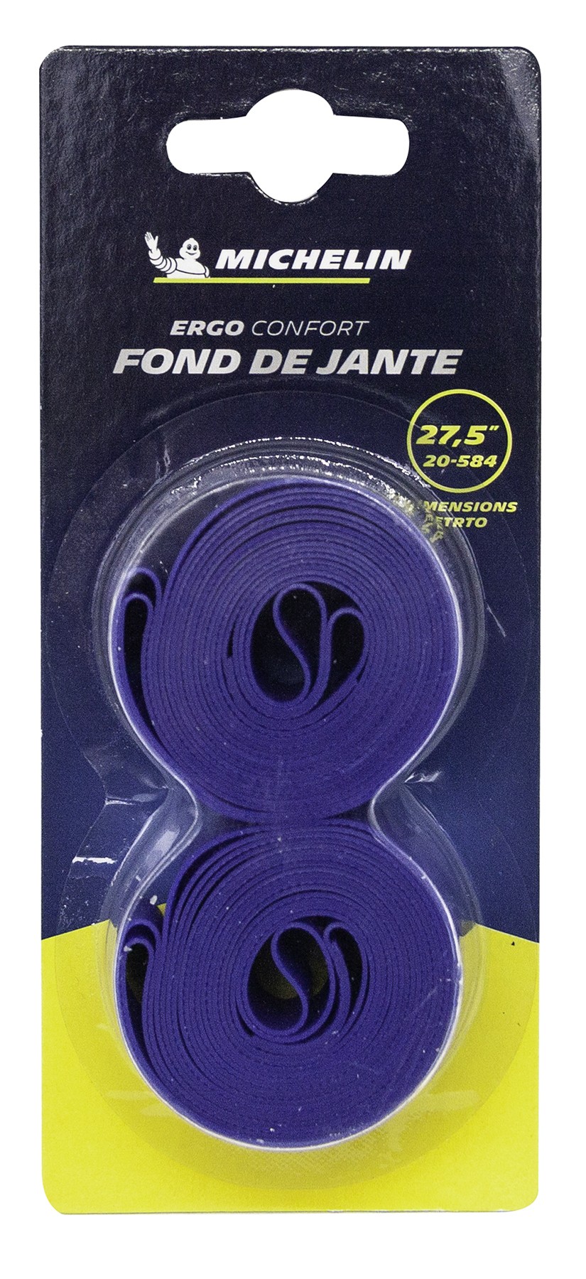 Michelin FOND DE JANTE VTT 27.5X20 BLEU HAUTE PRESSION (BLISTER DE 2 PIECES)