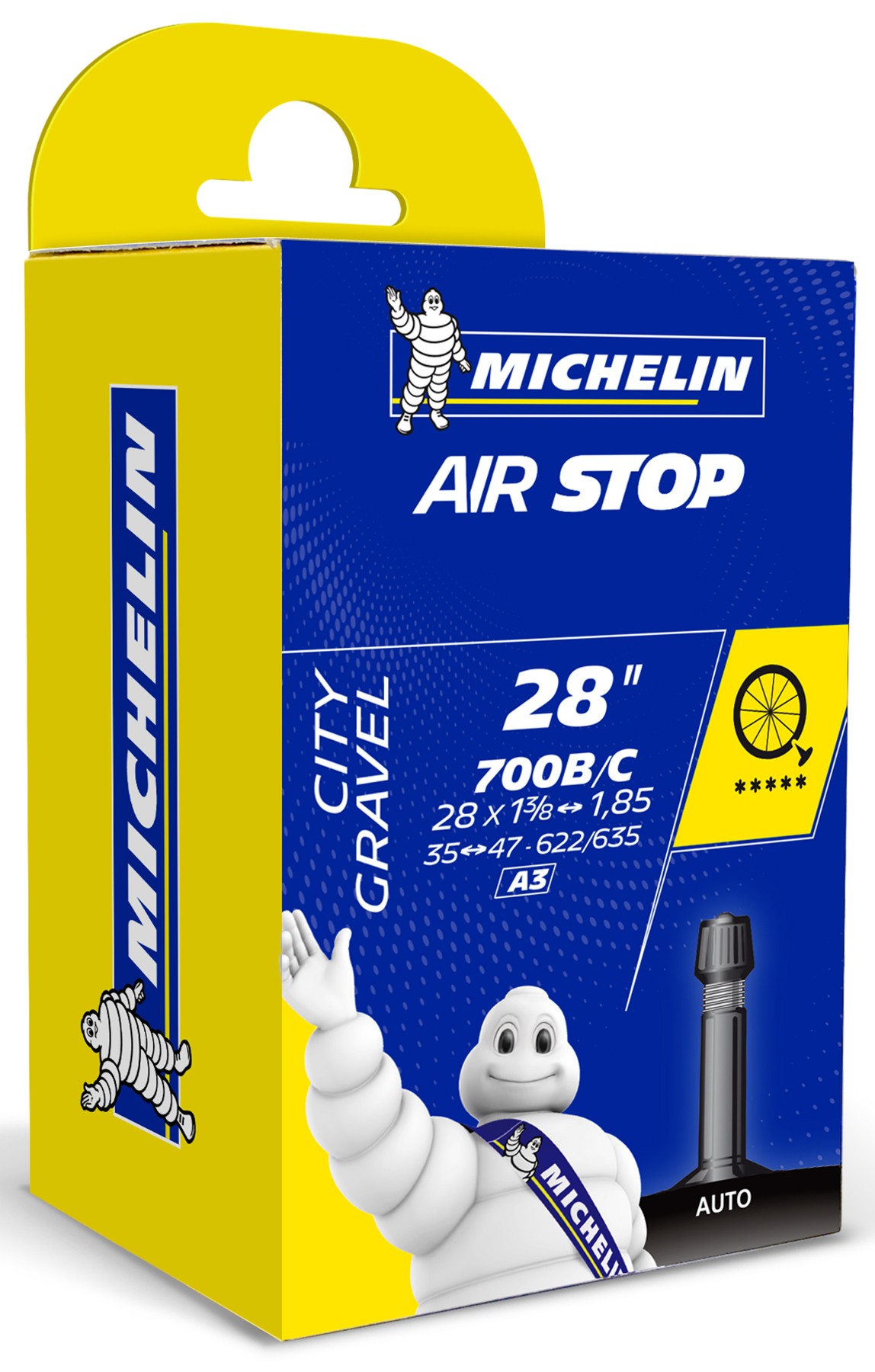 Michelin CAA VTC Airstop A3 700X35/47 Schrader 34