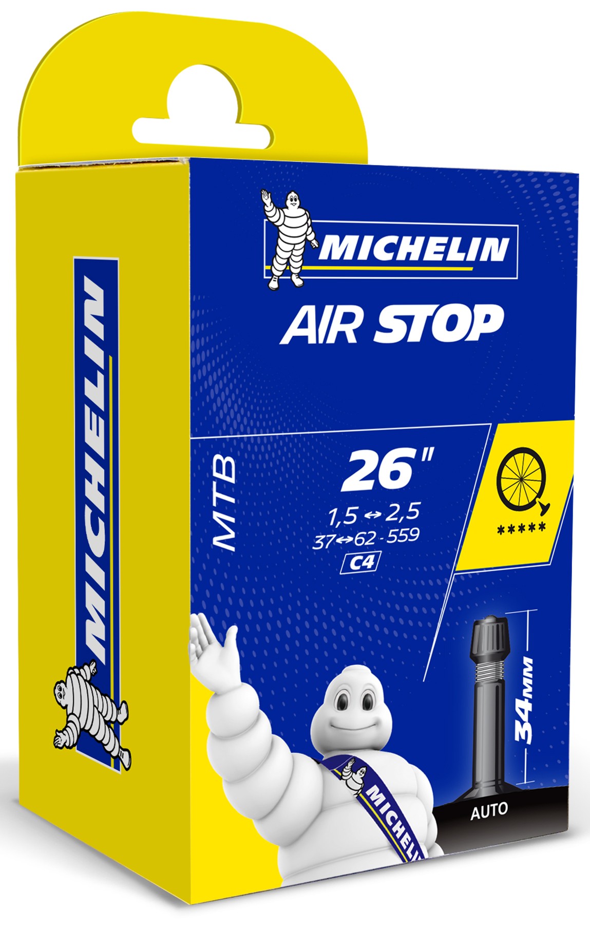 Michelin CAA VTT Airstop C4 26X1.6/2.1 Schrader 37
