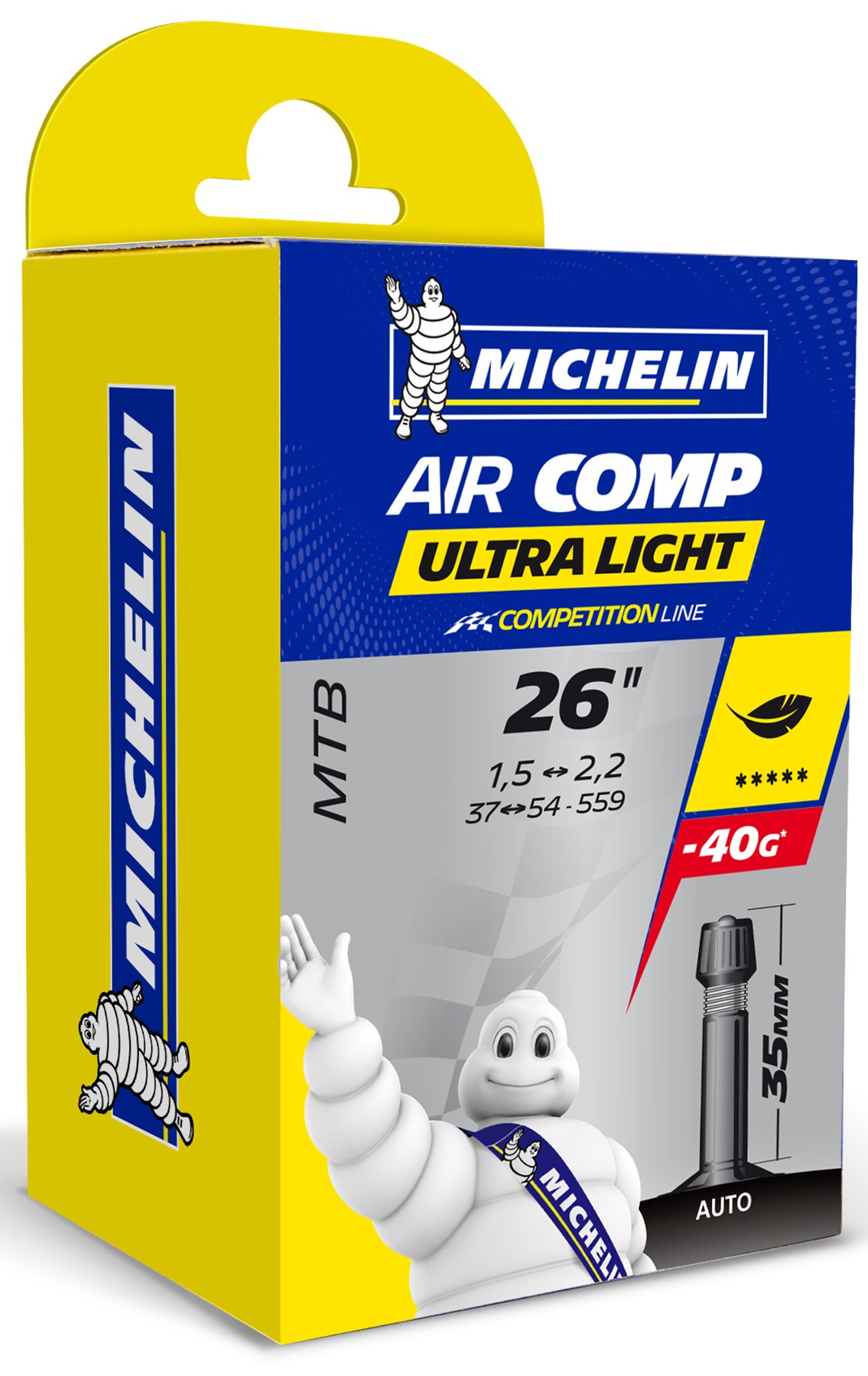 Michelin CAA VTT Aircomp C4 U.Light 26X1.6/2.1 Schrader 35