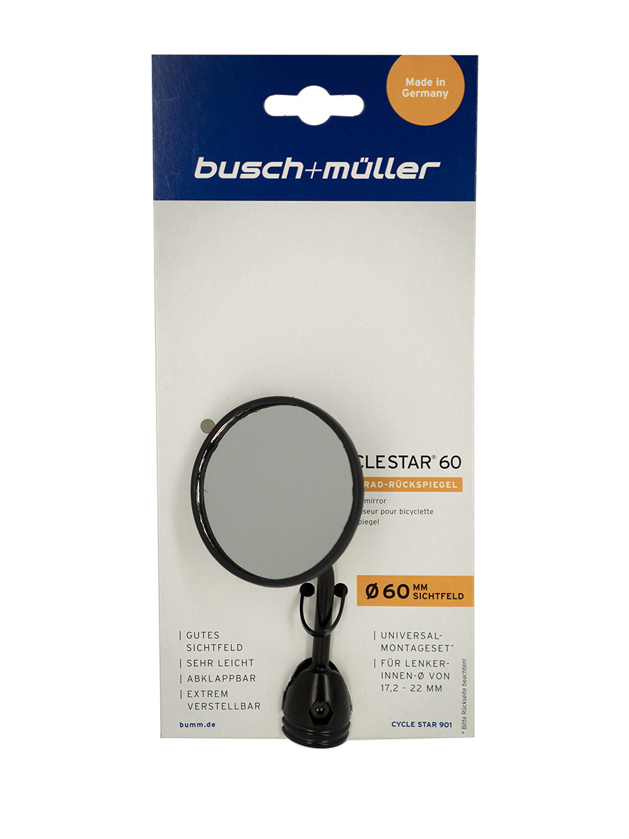 Busch&Müller Rétroviseur petite tige courbée (M)