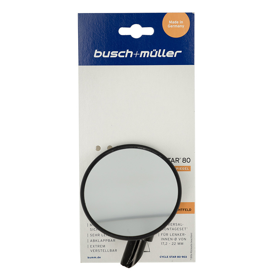 Busch&Müller Rétroviseur Cycle Star 80mm sans tige (S)